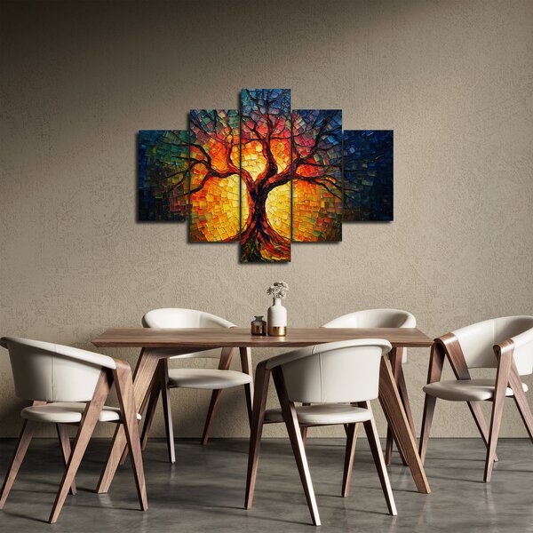 Kép - Az élet fája mozaikban (150x105 cm)