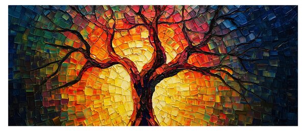Kép - Az élet fája mozaikban (120x50 cm)