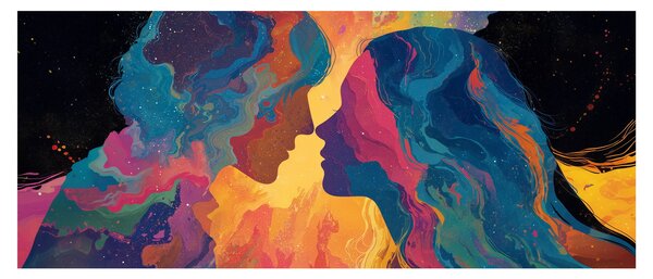Kép - Kozmikus szerelem (120x50 cm)