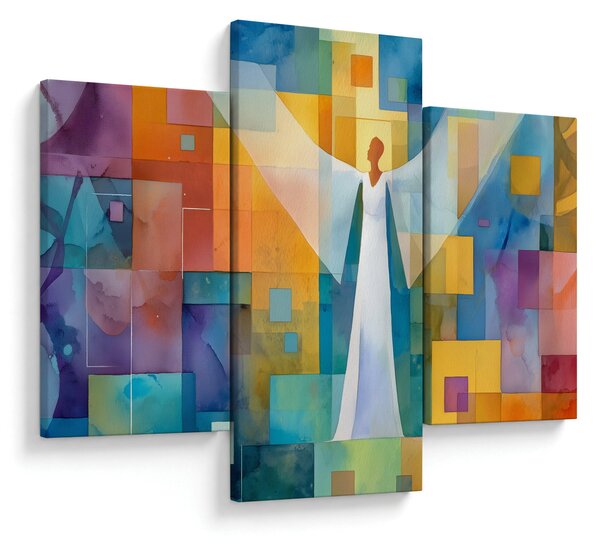Kép - Geometrikus angyal (90x60 cm)