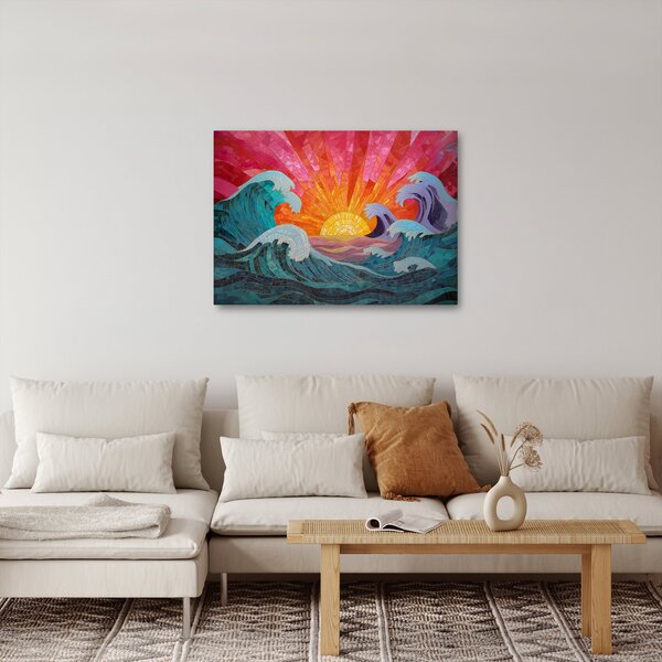 Kép - Hullámmozaik (70x50 cm)