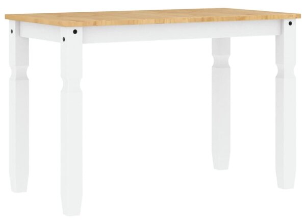 Corona fehér tömör fenyőfa ebédlőasztal 112 x 60 x 75 cm