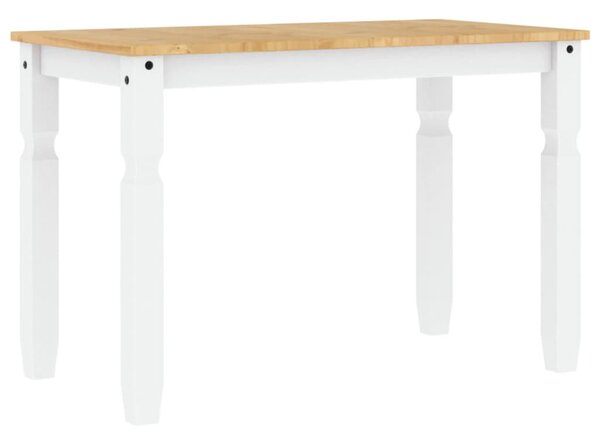 Corona fehér tömör fenyőfa ebédlőasztal 112 x 60 x 75 cm