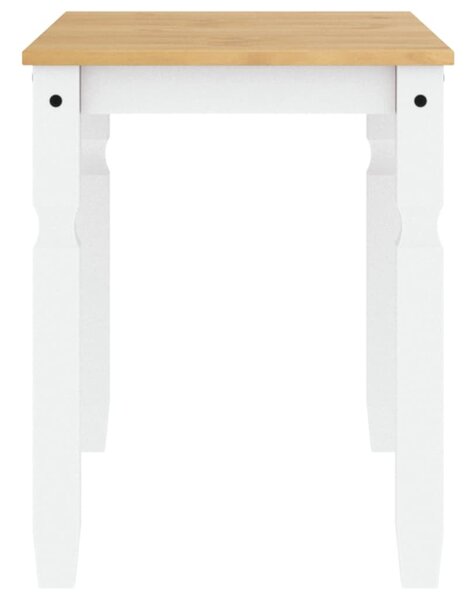 Corona fehér tömör fenyőfa ebédlőasztal 112 x 60 x 75 cm