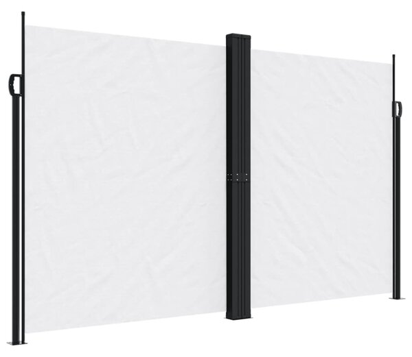Fehér behúzható oldalsó napellenző 200 x 600 cm