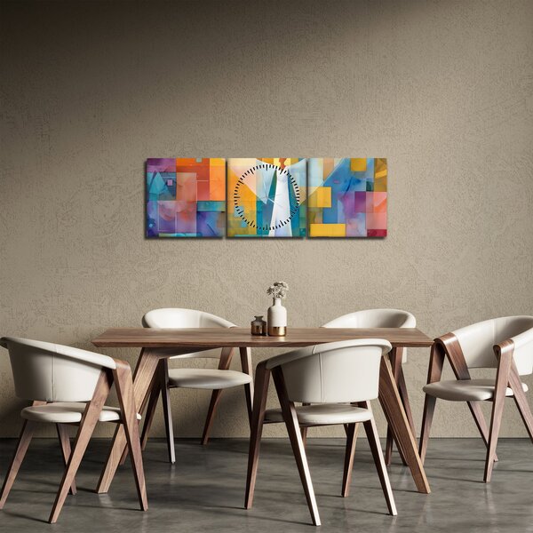 Kép - Geometrikus angyal (órával) (90x30 cm)