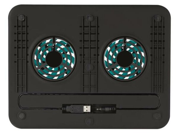 Notebook állvány, ventilátorral, USB, TRUST Cyclone (TR17866)