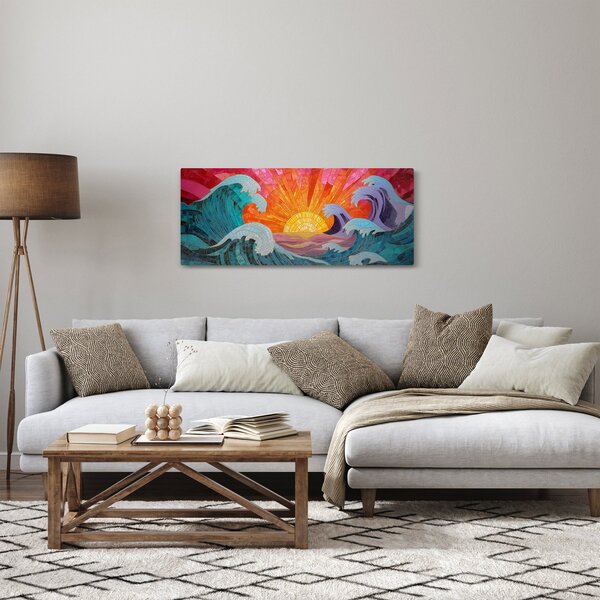 Kép - Hullámmozaik (120x50 cm)