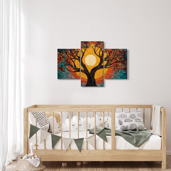 Kép - Nap az élet fájának koronájában (90x60 cm)