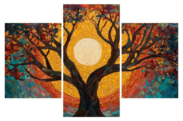 Kép - Nap az élet fájának koronájában (90x60 cm)