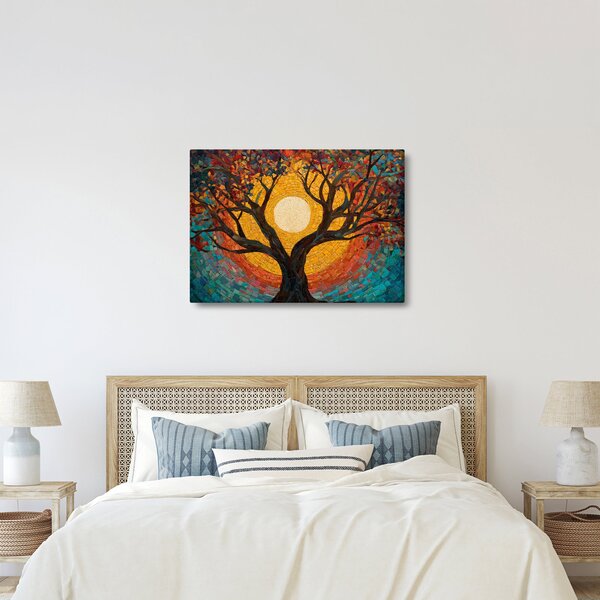 Kép - Nap az élet fájának koronájában (70x50 cm)