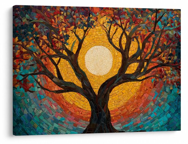Kép - Nap az élet fájának koronájában (70x50 cm)