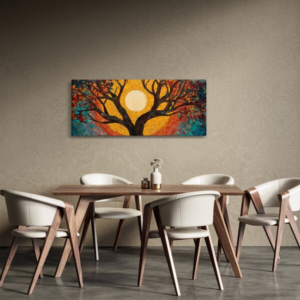 Kép - Nap az élet fájának koronájában (120x50 cm)