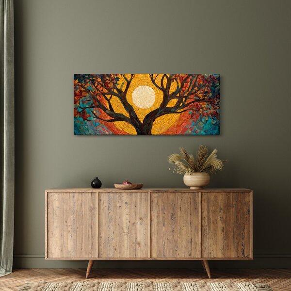 Kép - Nap az élet fájának koronájában (120x50 cm)