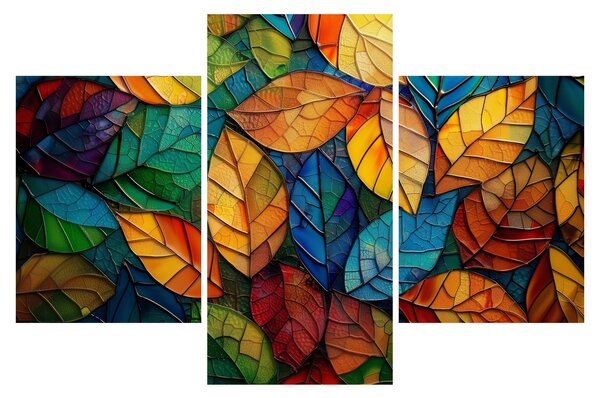 Kép - Levélmozaik (90x60 cm)