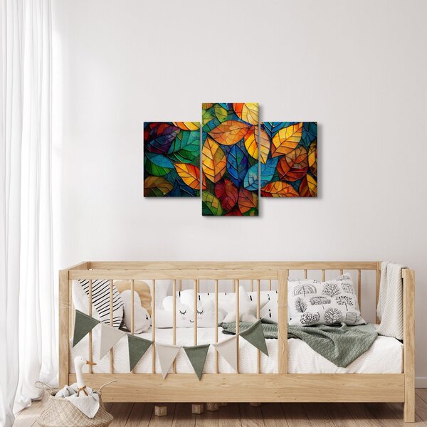 Kép - Levélmozaik (90x60 cm)