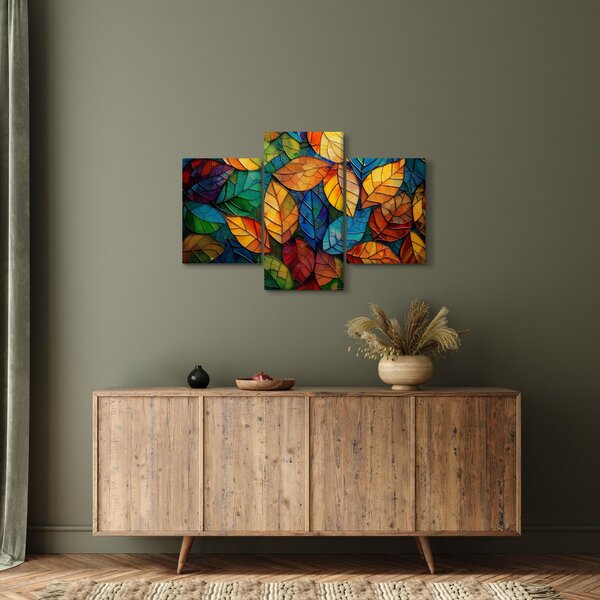 Kép - Levélmozaik (90x60 cm)