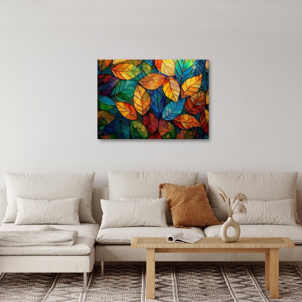 Kép - Levélmozaik (70x50 cm)