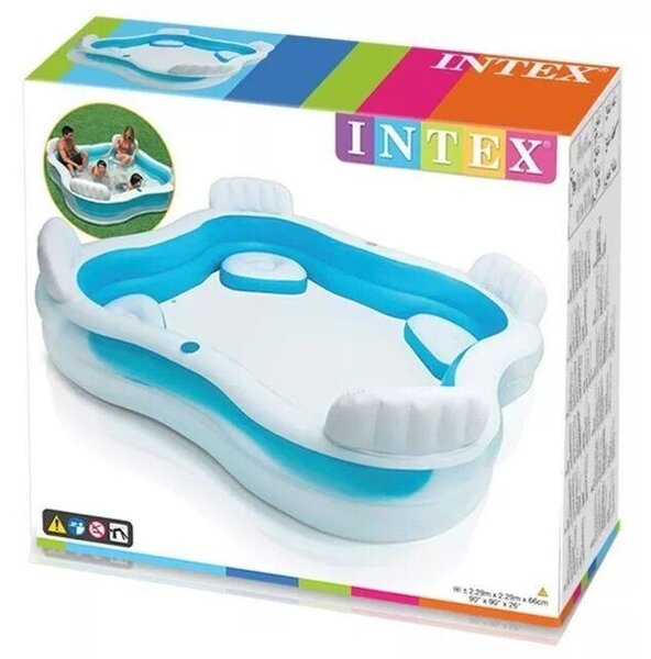 INTEX Family Lounge Swim Center medence 229 x 229 x 66cm (56475)