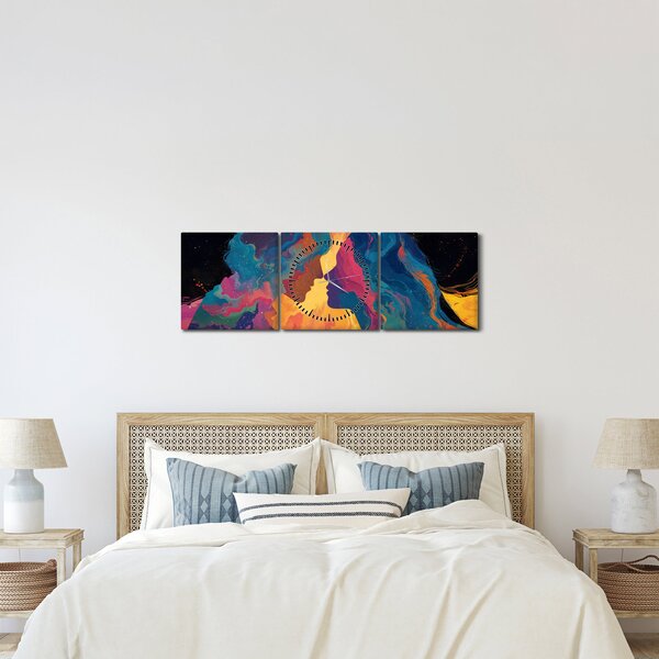Kép - Kozmikus szerelem (órával) (90x30 cm)