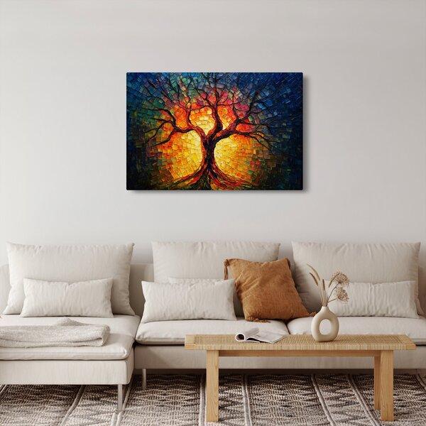 Kép - Az élet fája mozaikban (90x60 cm)