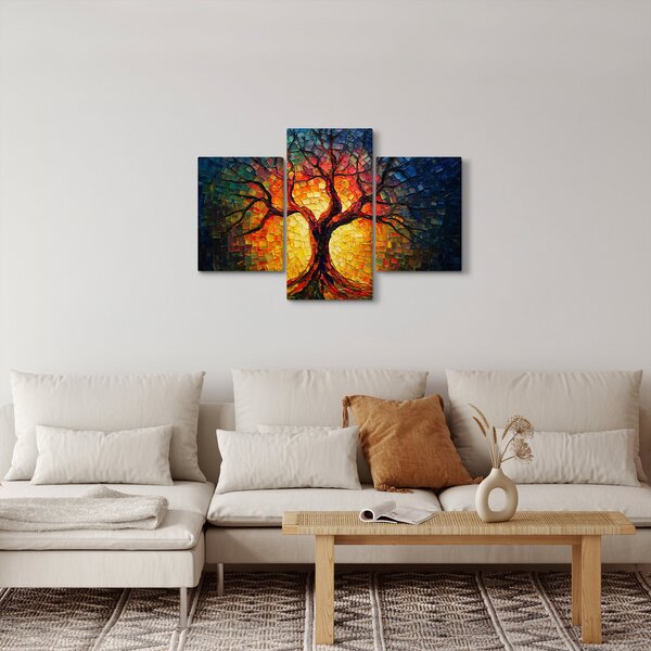 Kép - Az élet fája mozaikban (90x60 cm)