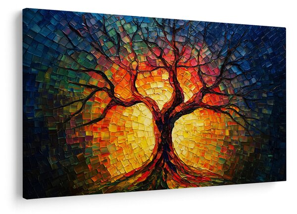 Kép - Az élet fája mozaikban (90x60 cm)