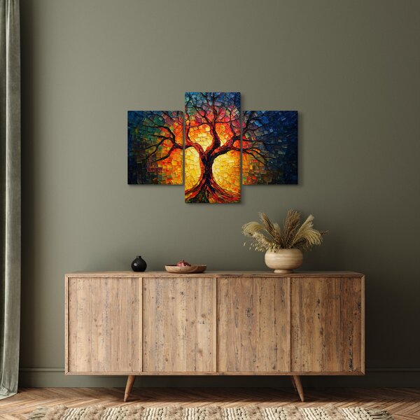 Kép - Az élet fája mozaikban (90x60 cm)