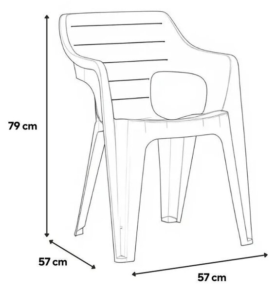 Bellara 4+1 kerti bútor garnitúra szett