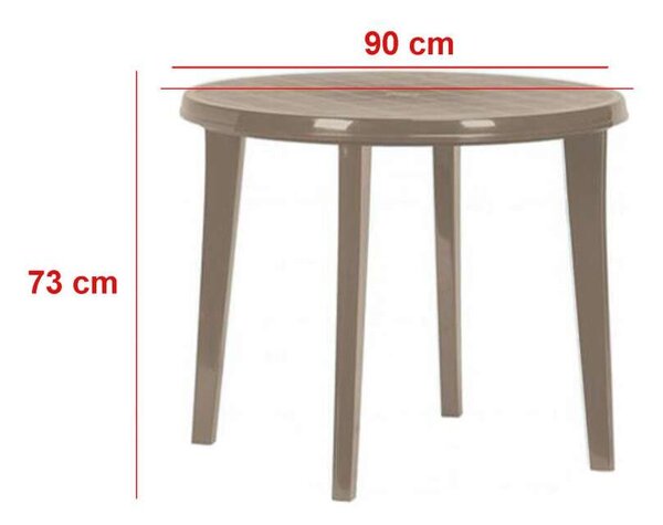 Malisa 4+1 kerti Étkezőgarnitúra - cappuccino