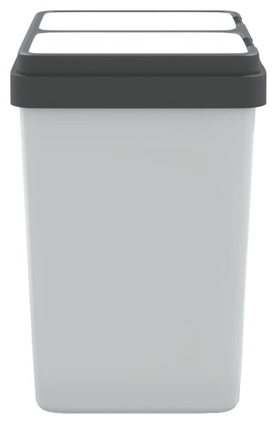 Fehér dupla szemeteskuka 2x25 L