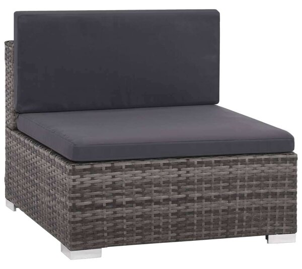 Kertbútor Szett - 6 részes Polyrattan - Szürke