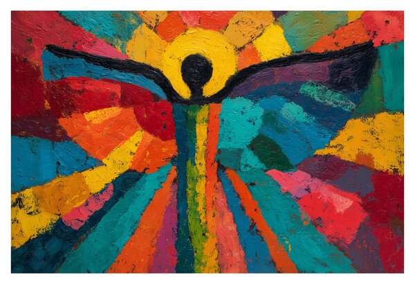 Kép - Festett angyal (90x60 cm)