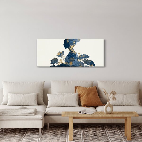 Kép - Márvány női profil (120x50 cm)