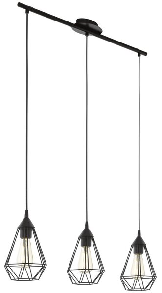 Fekete függesztett lámpa, 79x110 cm (Tarbes)