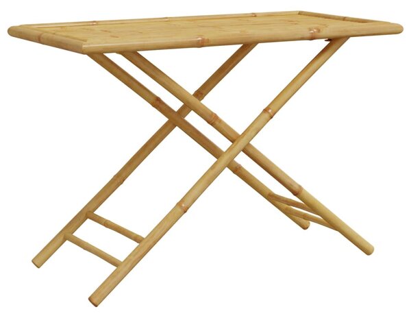 Összecsukható bambusz kerti asztal 110x55x75 cm