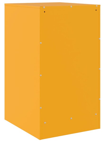 2 db mustársárga acél éjjeliszekrény 34,5 x 39 x 62 cm