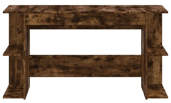 Füstös tölgy színű szerelt fa íróasztal 140x50x75 cm