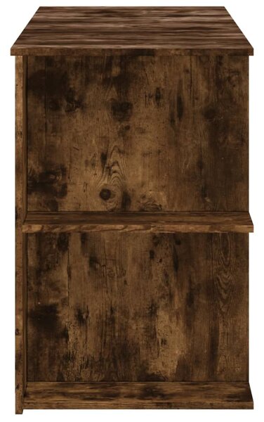 Füstös tölgy színű szerelt fa íróasztal 140x50x75 cm
