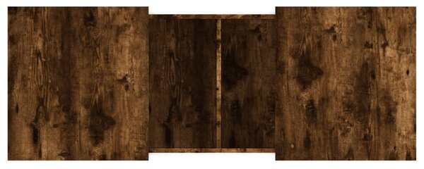 Füstös tölgy színű szerelt fa dohányzóasztal 100x55x40 cm