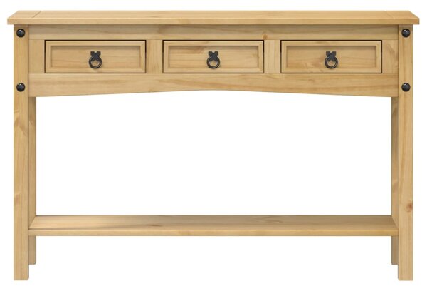 Corona tömör fenyőfa konzolasztal 114 x 34,5 x 73 cm
