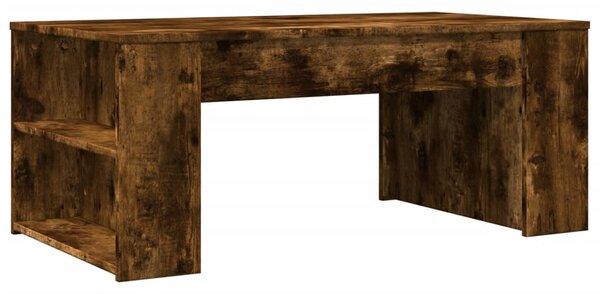 Füstös tölgy színű szerelt fa dohányzóasztal 102 x 55 x 42 cm