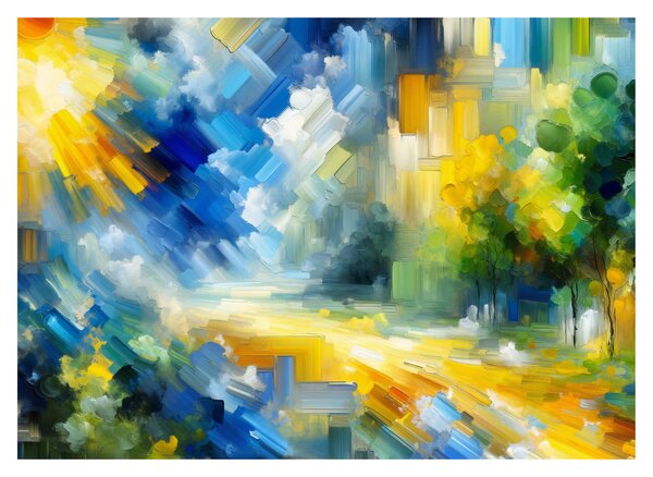Kép - Absztrakt napos nap (70x50 cm)