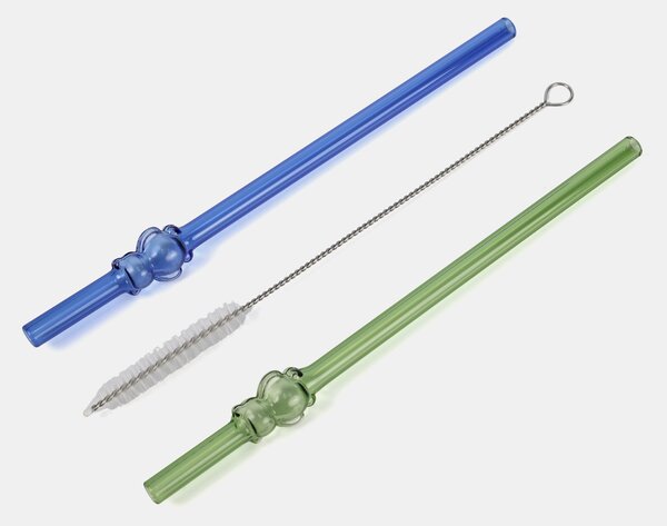 Sinsay - Szívószál készlet tisztítóval 3 pack - többszínű