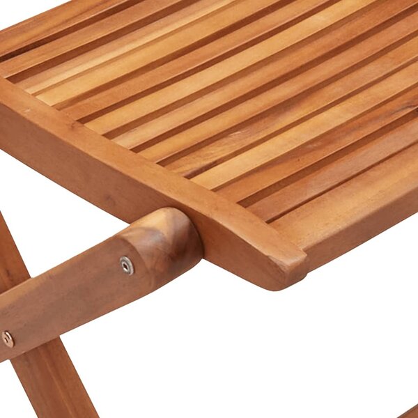 8 db-os összecsukható szék, tömör akácfa, 51x66x95 cm