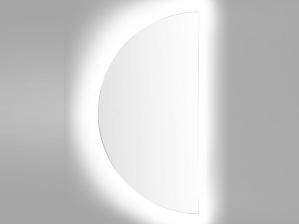 LED fürdőszobai tükör LOUE 50 cm 100 cm Ezüst
