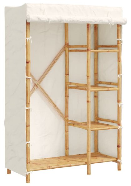 Bambusz ruhásszekrény 110 x 45 x 170 cm
