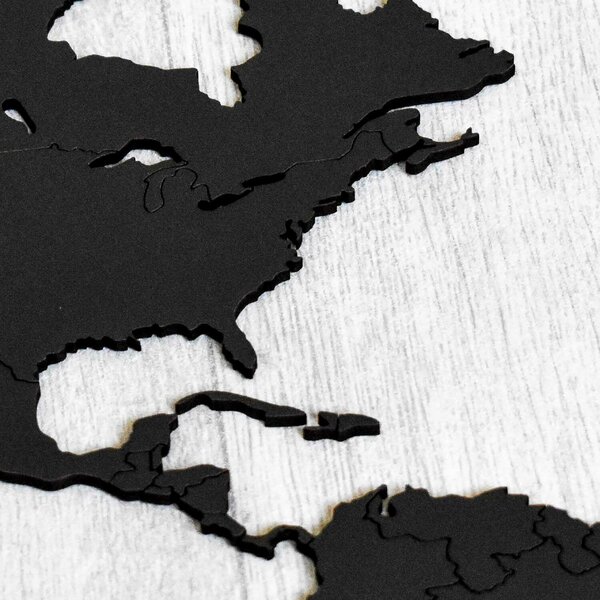 DUBLEZ | Részletes világtérkép - Kijelölt országhatárok | Fali kép