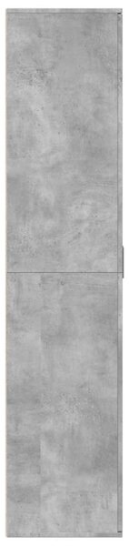 Betonszürke szerelt fa cipősszekrény 80 x 39 x 178 cm