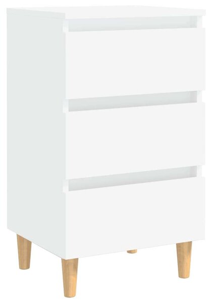 VidaXL Éjjeliszekrény - Fehér - 3 Fiókos - 40x35x69cm